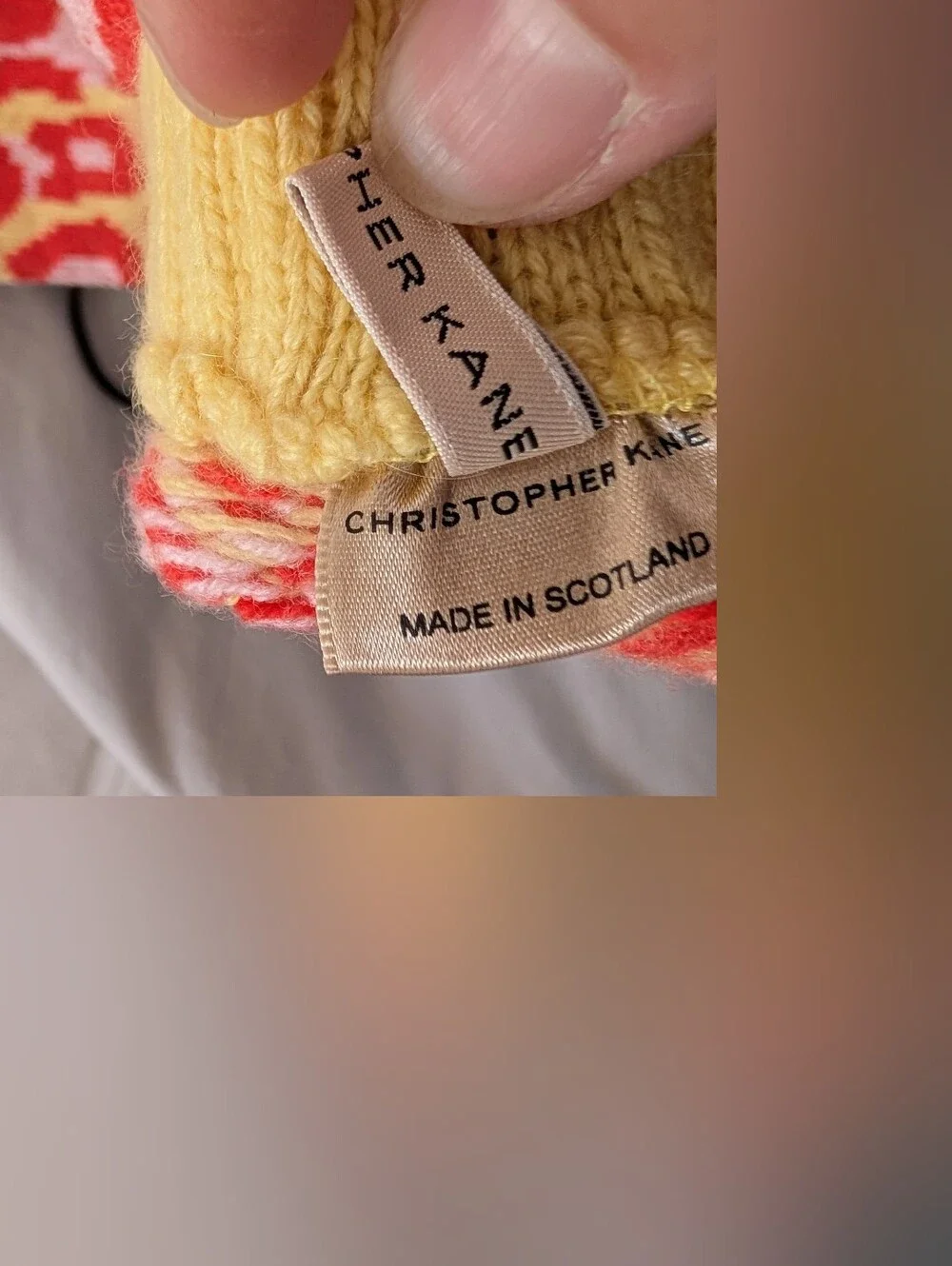 Christopher Kane Leopard Print Cashmere Fingerless Gloves - Like New